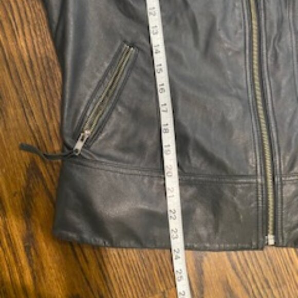 Clearout-Calvin Klein lambskin leather jacket sz M - Picture 11 of 11